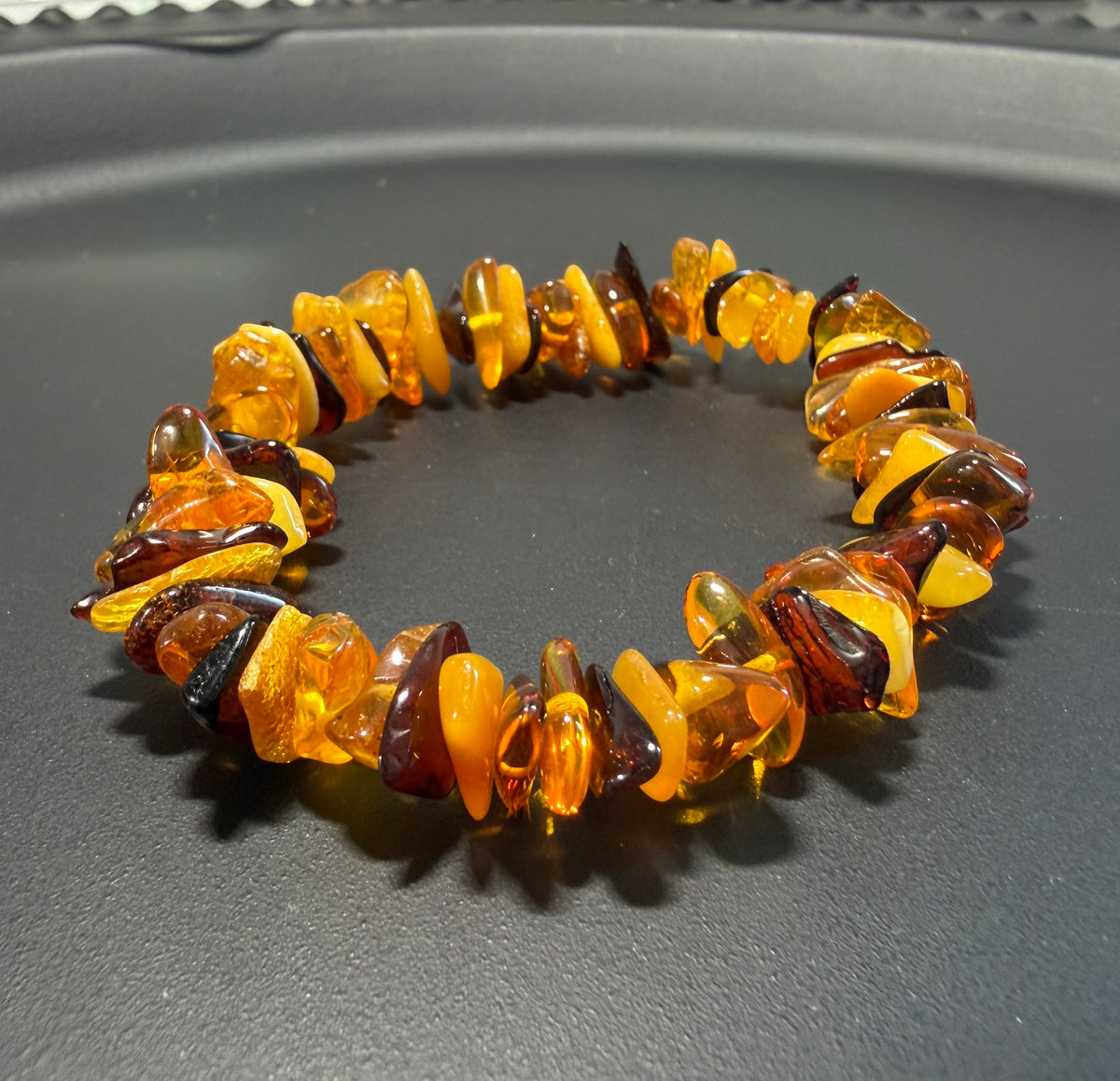Armband aus Bernstein, Ostsee-Bernstein, verschiedene Farben, Einheitsgröße