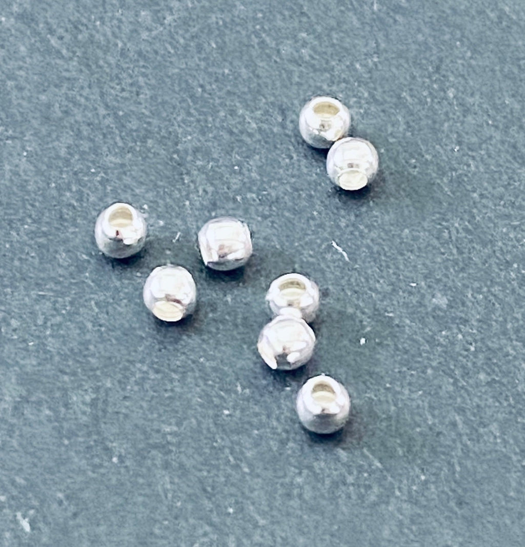 Quetschkugeln, 925-Silber, 1,8 – 3 mm