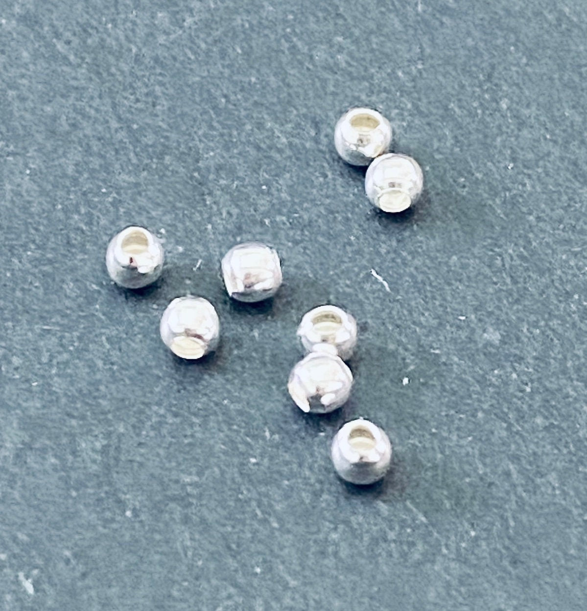 Quetschkugeln, 925-Silber, 1,8 – 3 mm