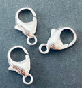 Karabiner Verschluss 925-Silber, feste Öse, 8 / 9 / 11 / 13 / 16 mm | Made in Italy