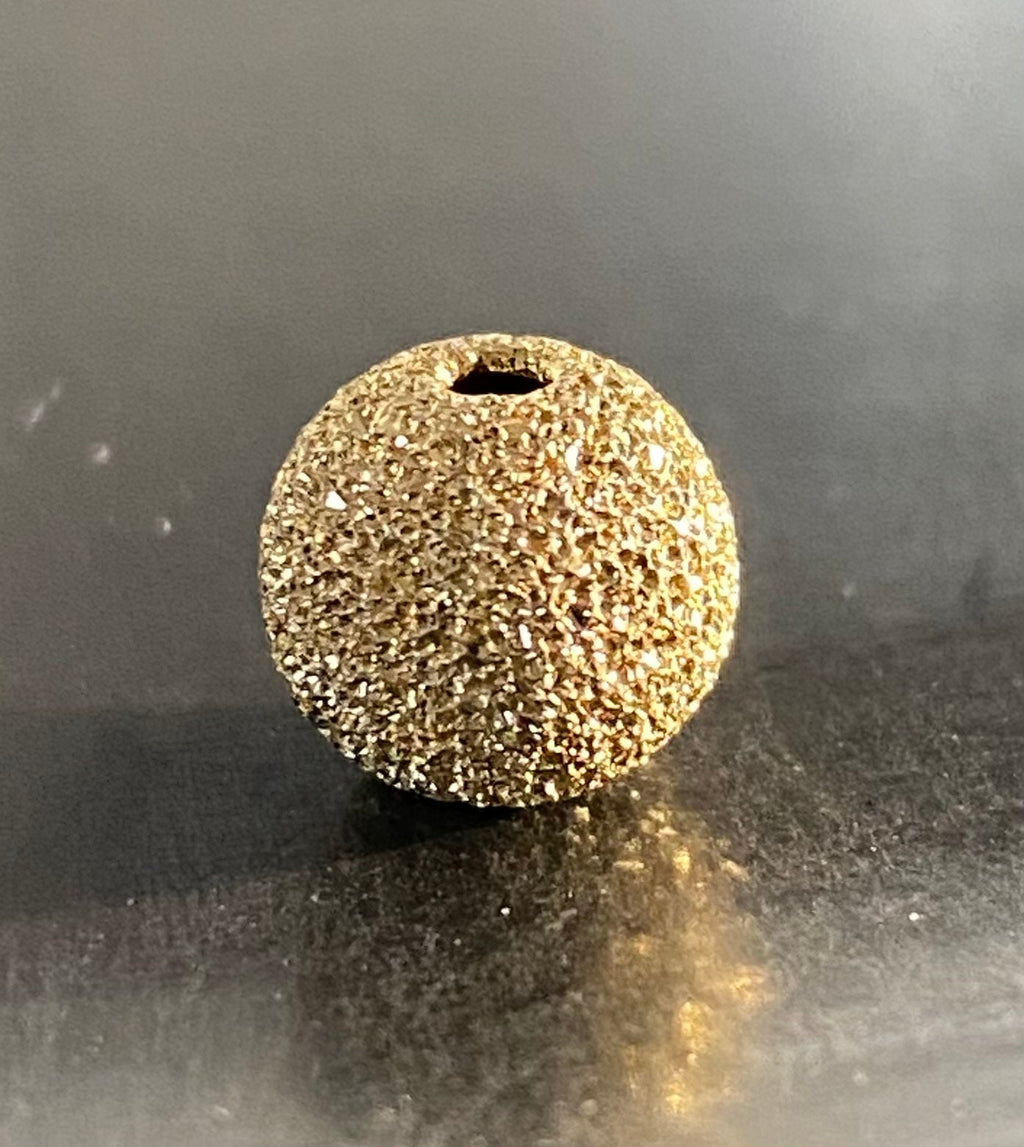Kugel, vergoldetes 925-Silber, diamantiert, 3 – 8 mm