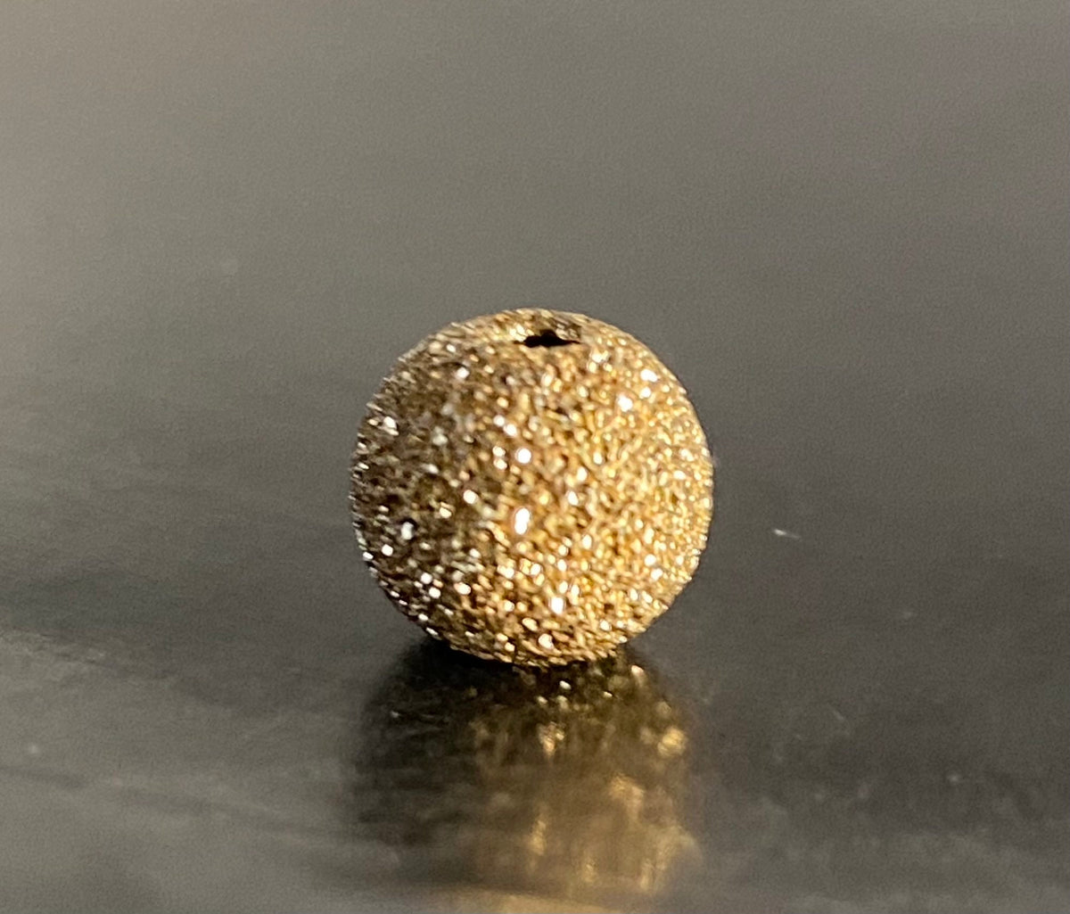 Kugel, vergoldetes 925-Silber, diamantiert, 3 – 8 mm