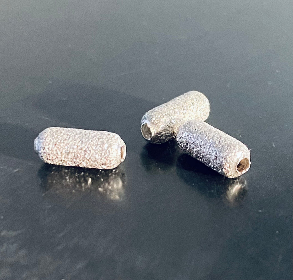 Walze, 925-Silber, diamantiert, 9,5 × 4 mm | D35