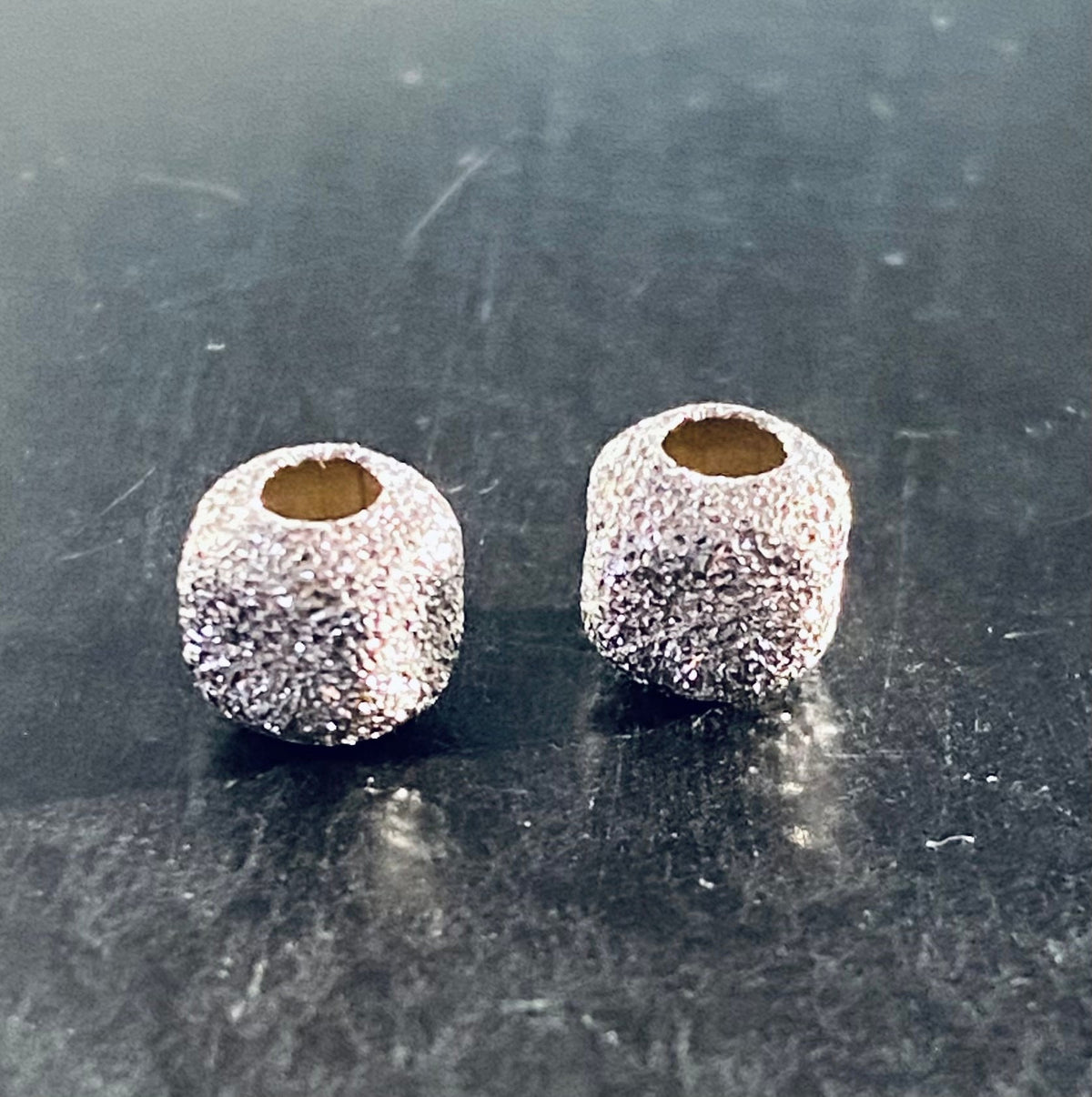 Würfel, 925-Silber, diamantiert, 3,5 mm & 5,8 mm
