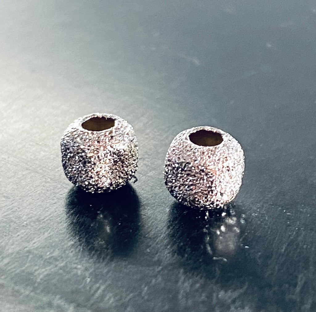 Cube, 925 silver, diamond-cut, 3.5 mm & 5.8 mm