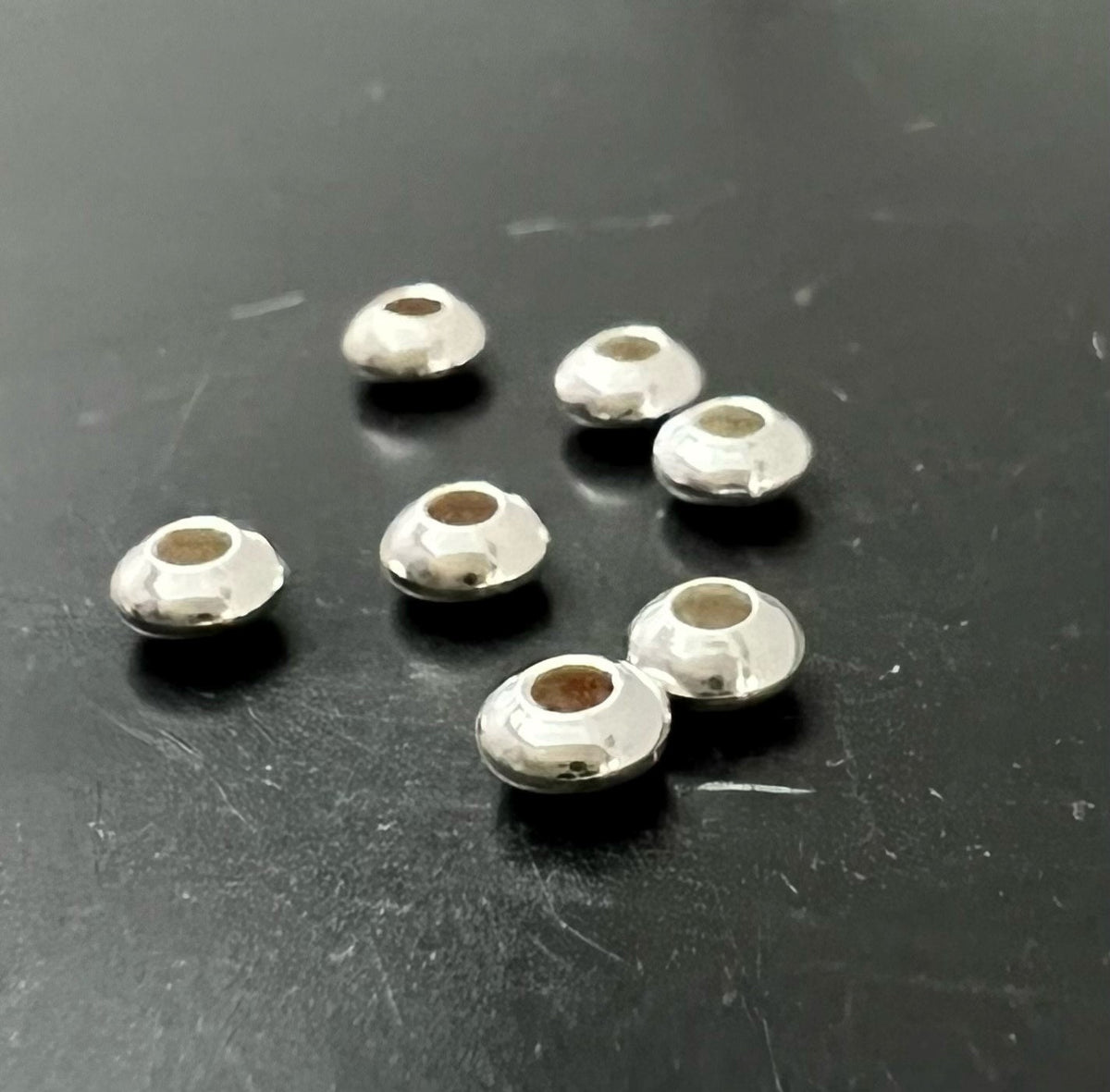 Linse, 925-Silber, 3 mm & 3,9 mm