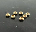 Linse, vergoldetes 925-Silber, 3 mm & 3,7 mm