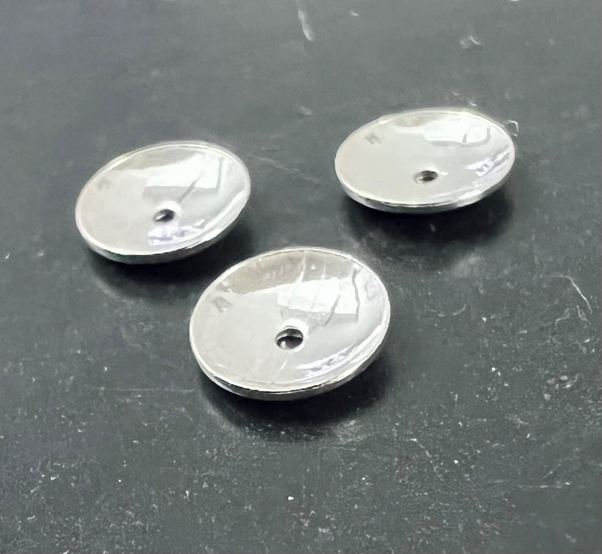 Halblinsen, 925-Silber, 4 mm & 6 mm
