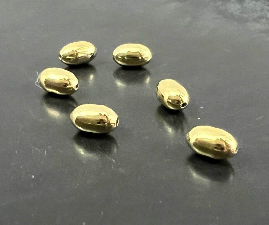 Olive, vergoldetes 925-Silber, 4,5 × 2,7 mm | A44