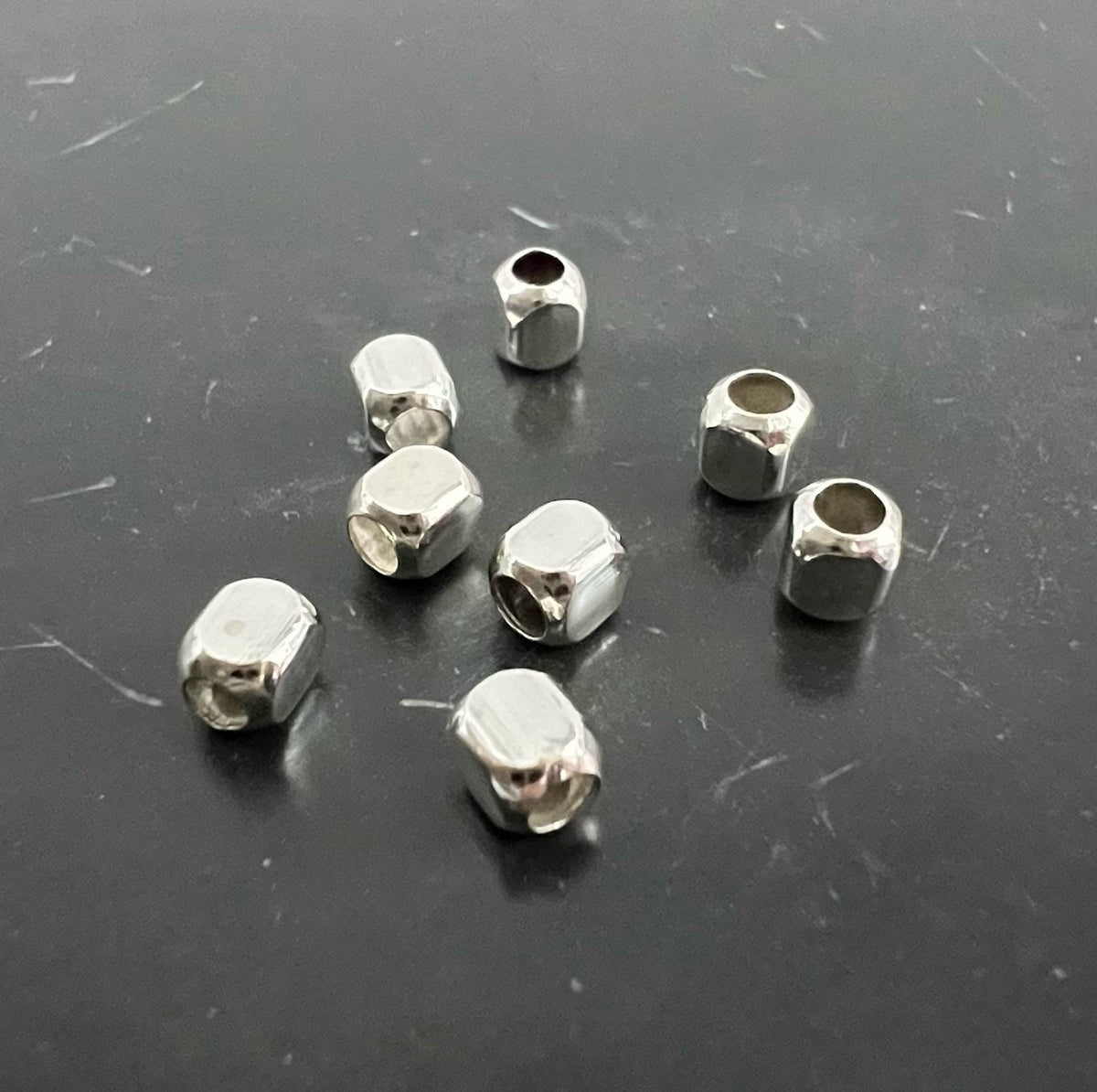 Rechteck, 925-Silber, 3,2 mm & 3,7 mm