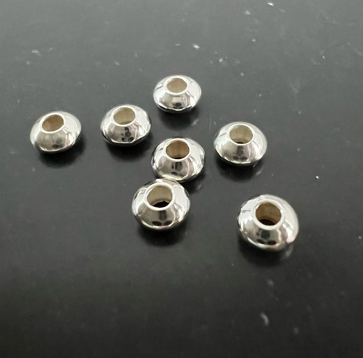 Linse, 925-Silber, 3 mm & 3,9 mm