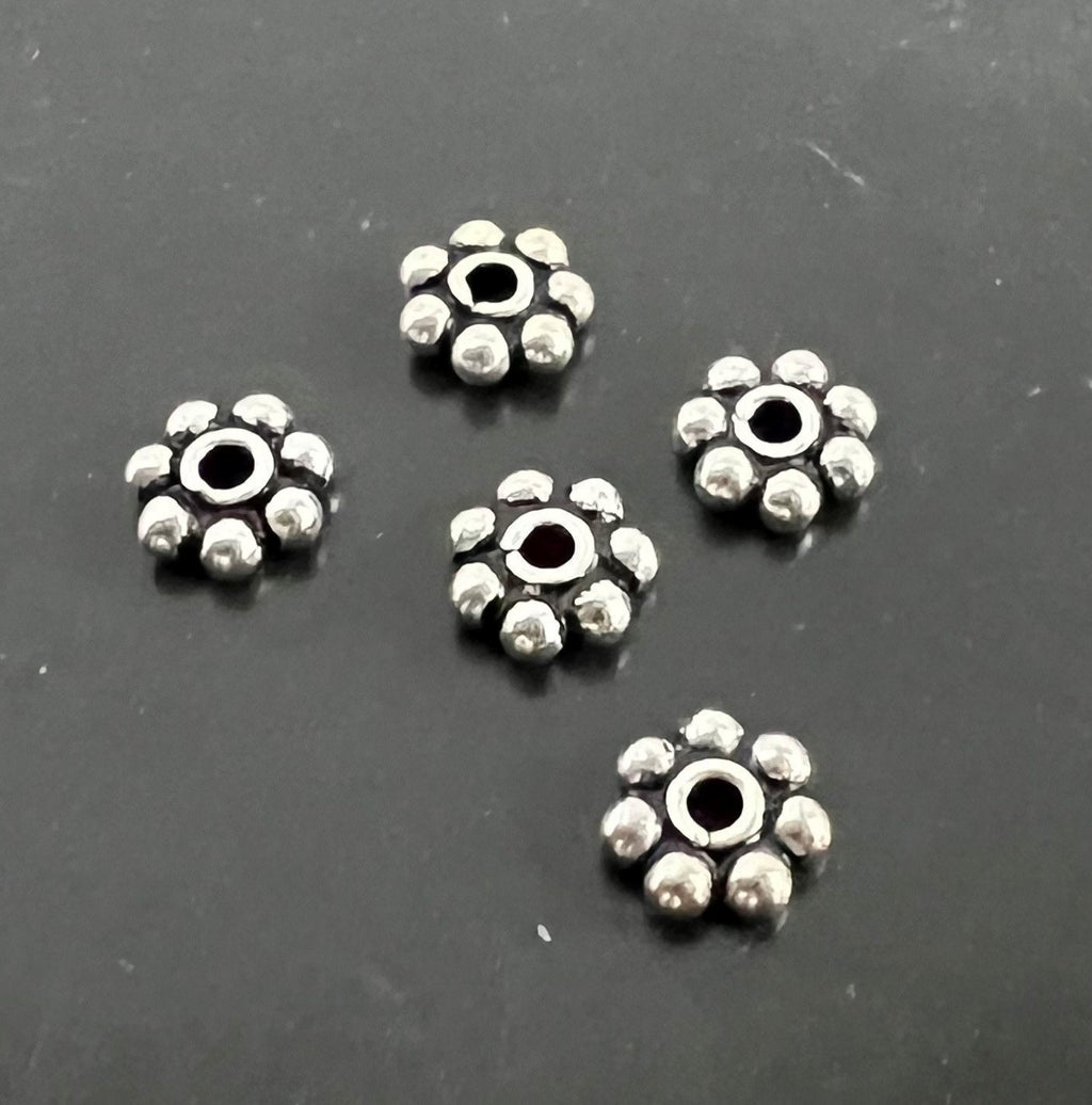 Blümchen, 925-Silber, geschwärzt, 5,5 mm | D58