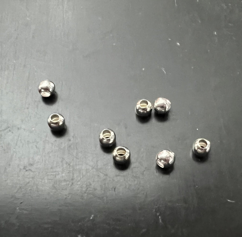 Quetschkugeln, 925-Silber, 1,8 – 3 mm