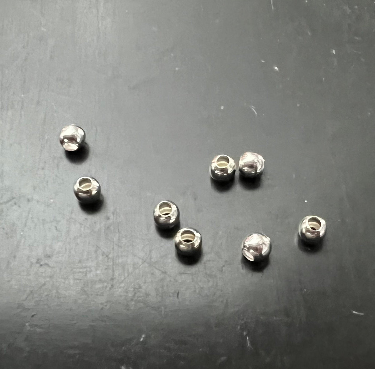 Quetschkugeln, 925-Silber, 1,8 – 3 mm