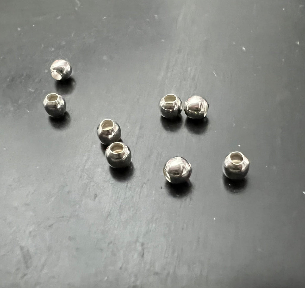 Quetschkugeln, 925-Silber, 1,8 – 3 mm