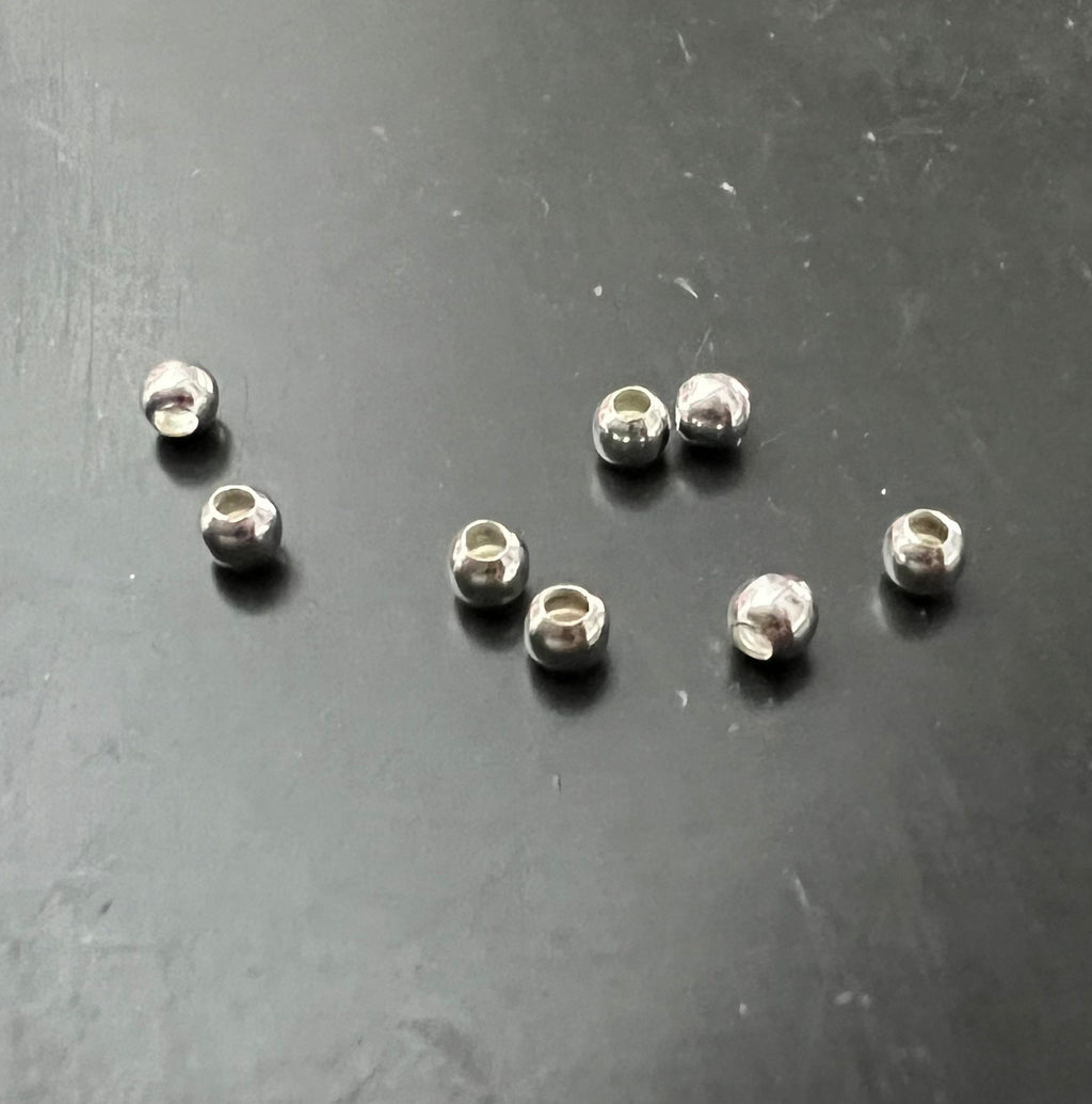 Quetschkugeln, 925-Silber, 1,8 – 3 mm