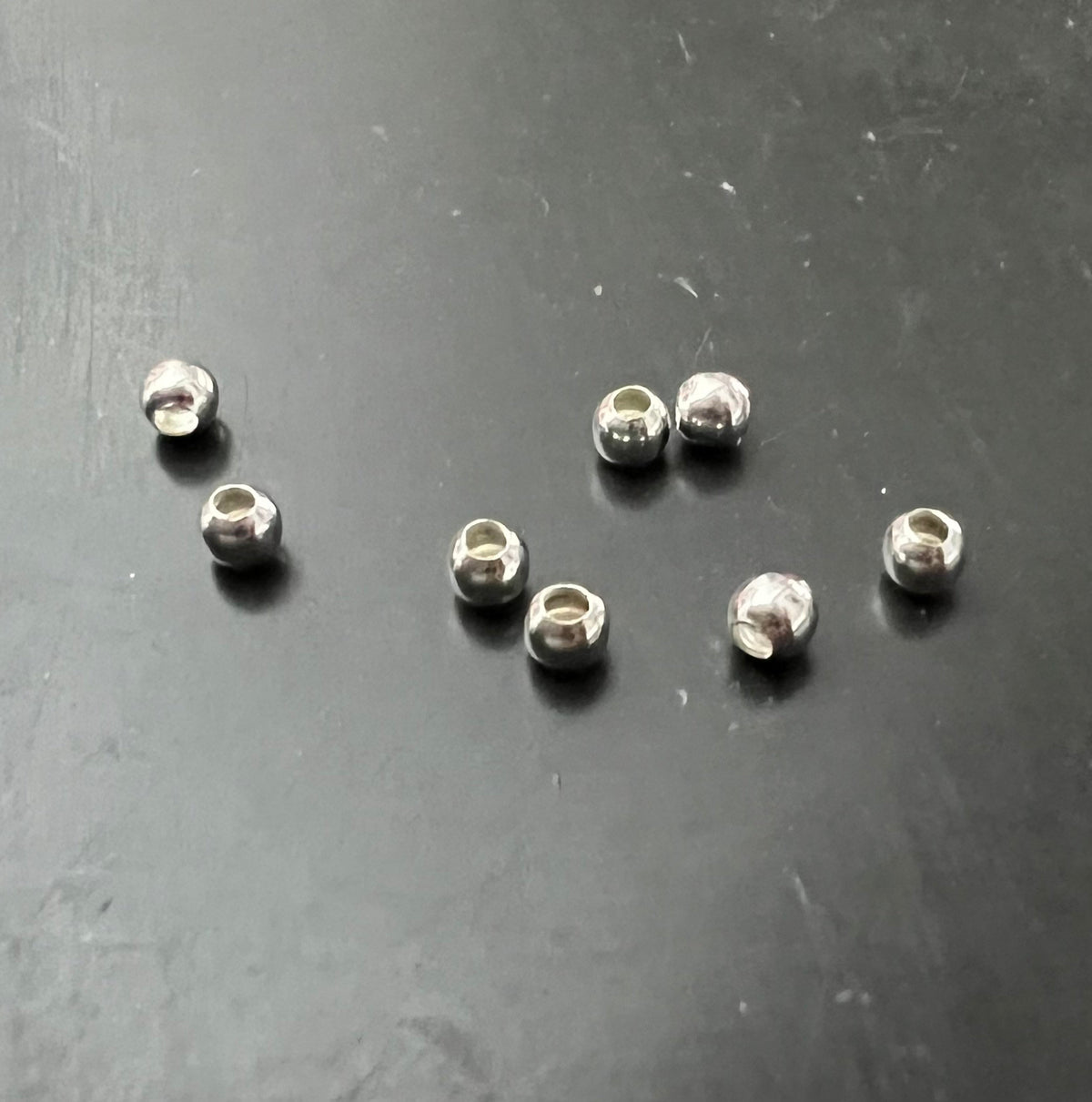 Quetschkugeln, 925-Silber, 1,8 – 3 mm