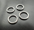 925-Silber Binderinge, geschlossen, 5 – 7 mm