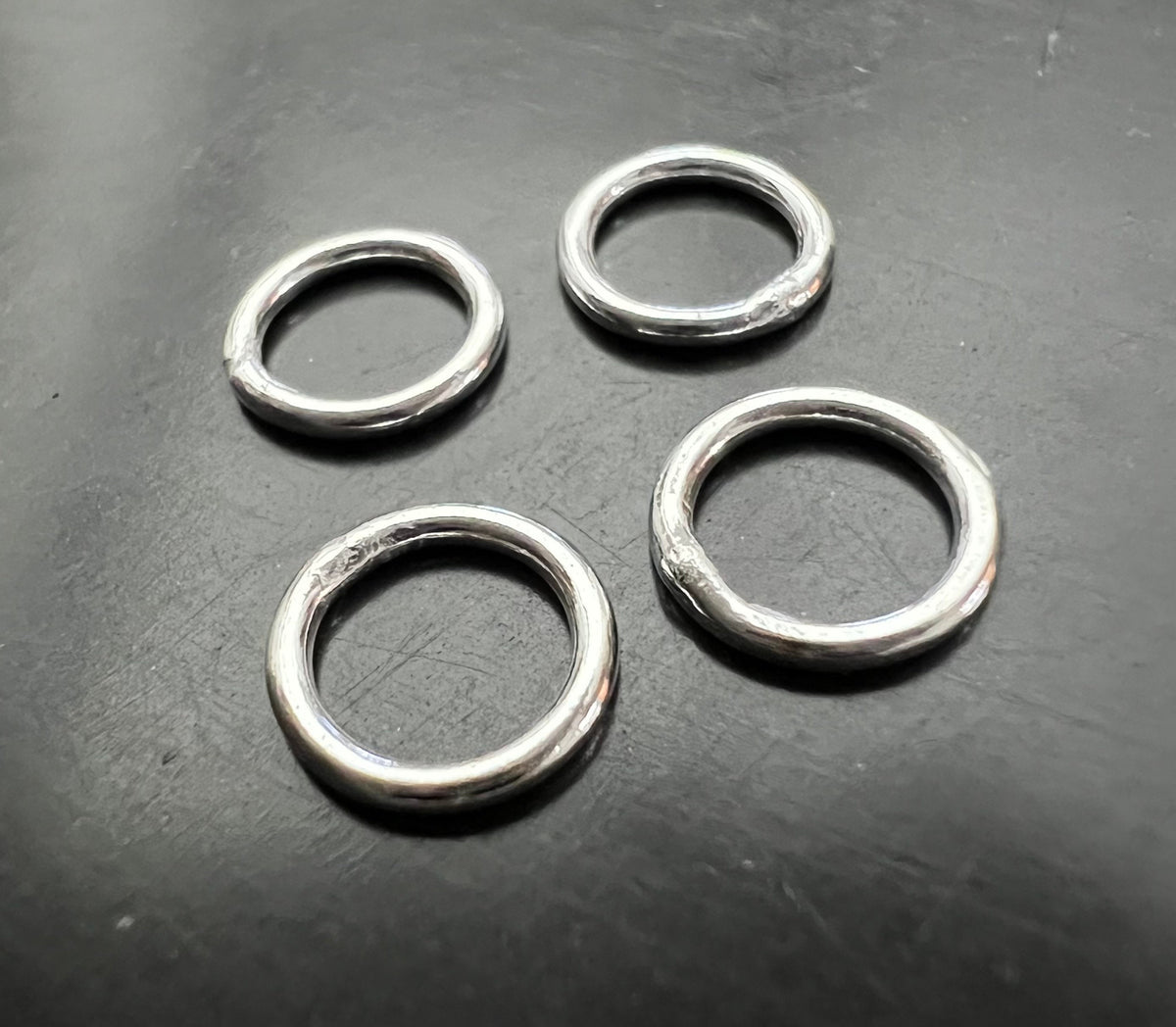 925-Silber Binderinge, geschlossen, 5 – 7 mm