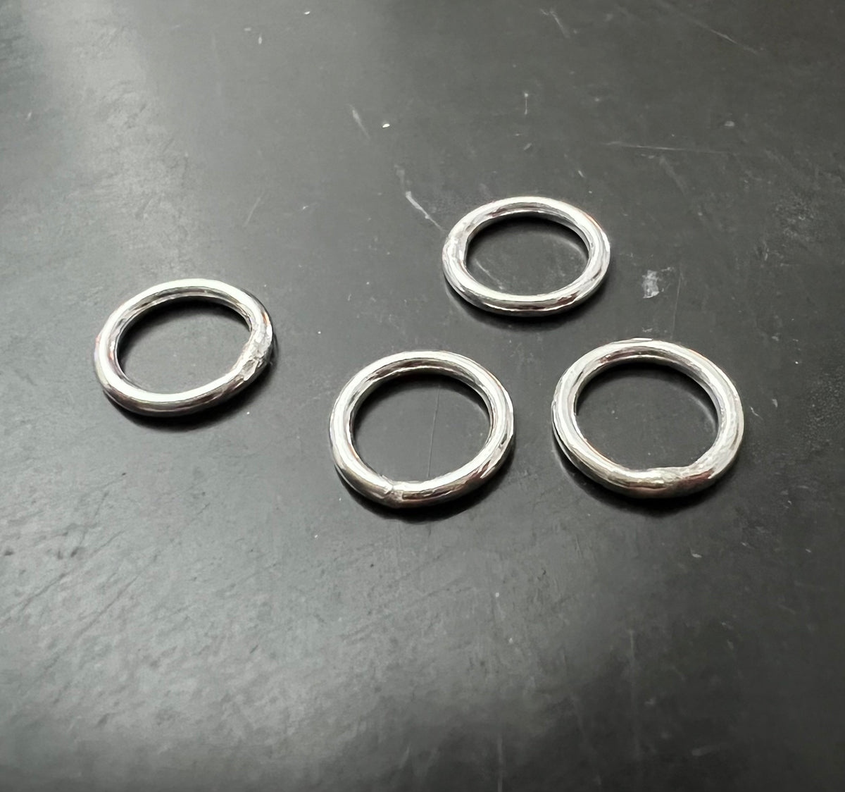 925-Silber Binderinge, geschlossen, 5 – 7 mm