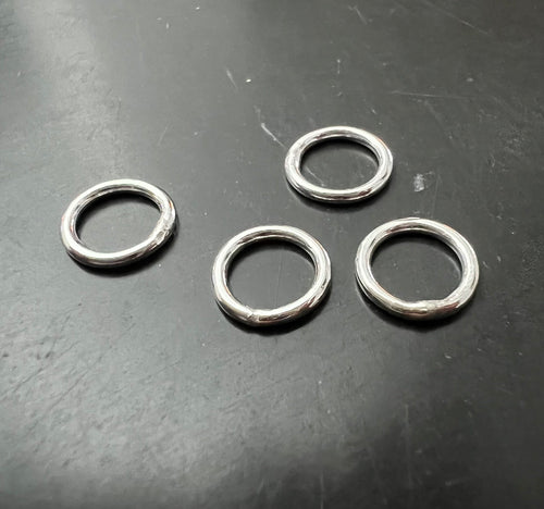 925-Silber Binderinge, geschlossen, 5 – 7 mm