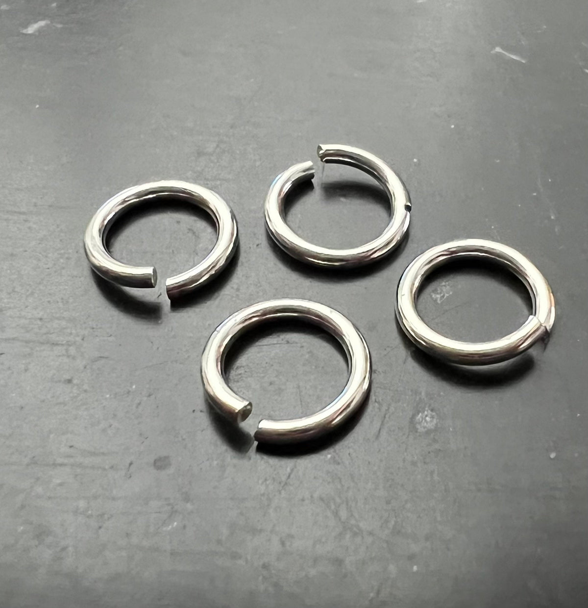 925-Silber Binderinge, offen, 5 – 7 mm
