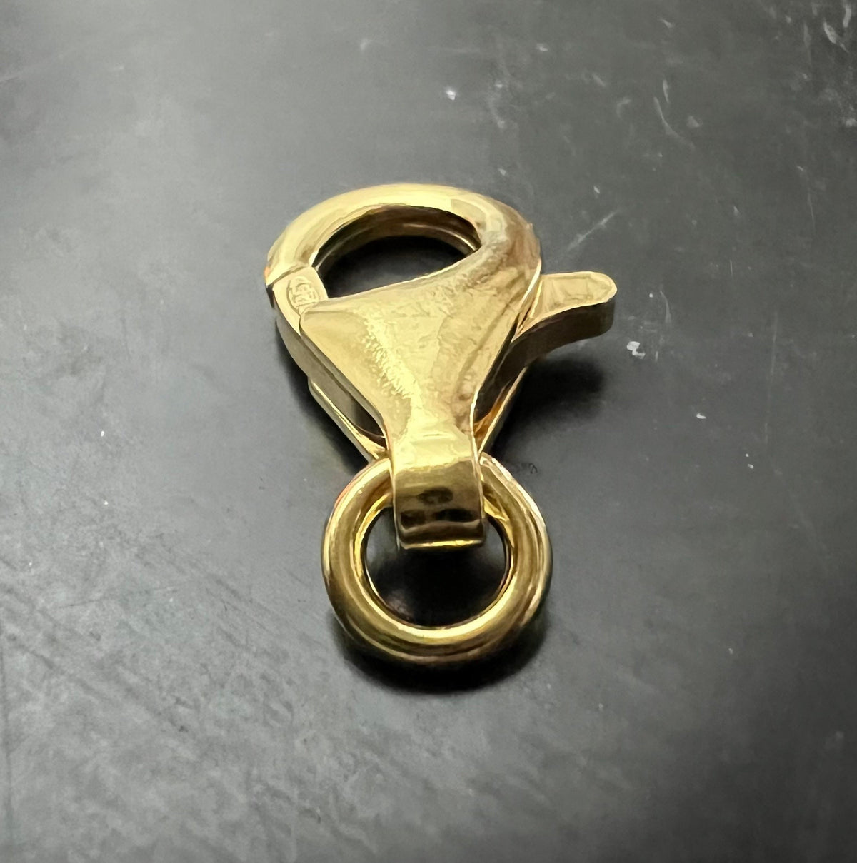 Lobster clasp, gold-plated 925 sterling silver, open jump ring, 8 / 11 / 13 / 16 mm | Made in Italy