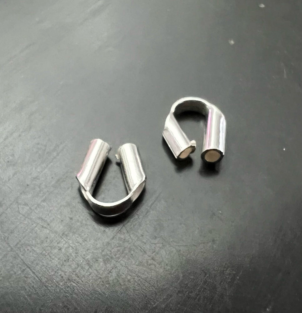 Drahtschutzbügel 925-Silber, 6×5 mm - B34