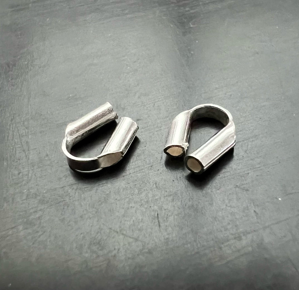 Drahtschutzbügel 925-Silber, 6×5 mm - B34