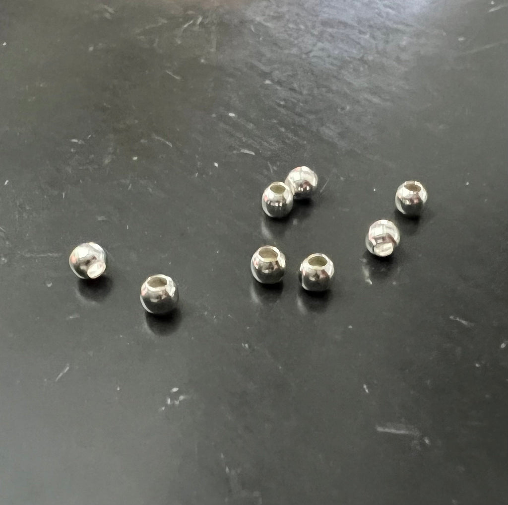 Quetschkugeln, 925-Silber, 1,8 – 3 mm