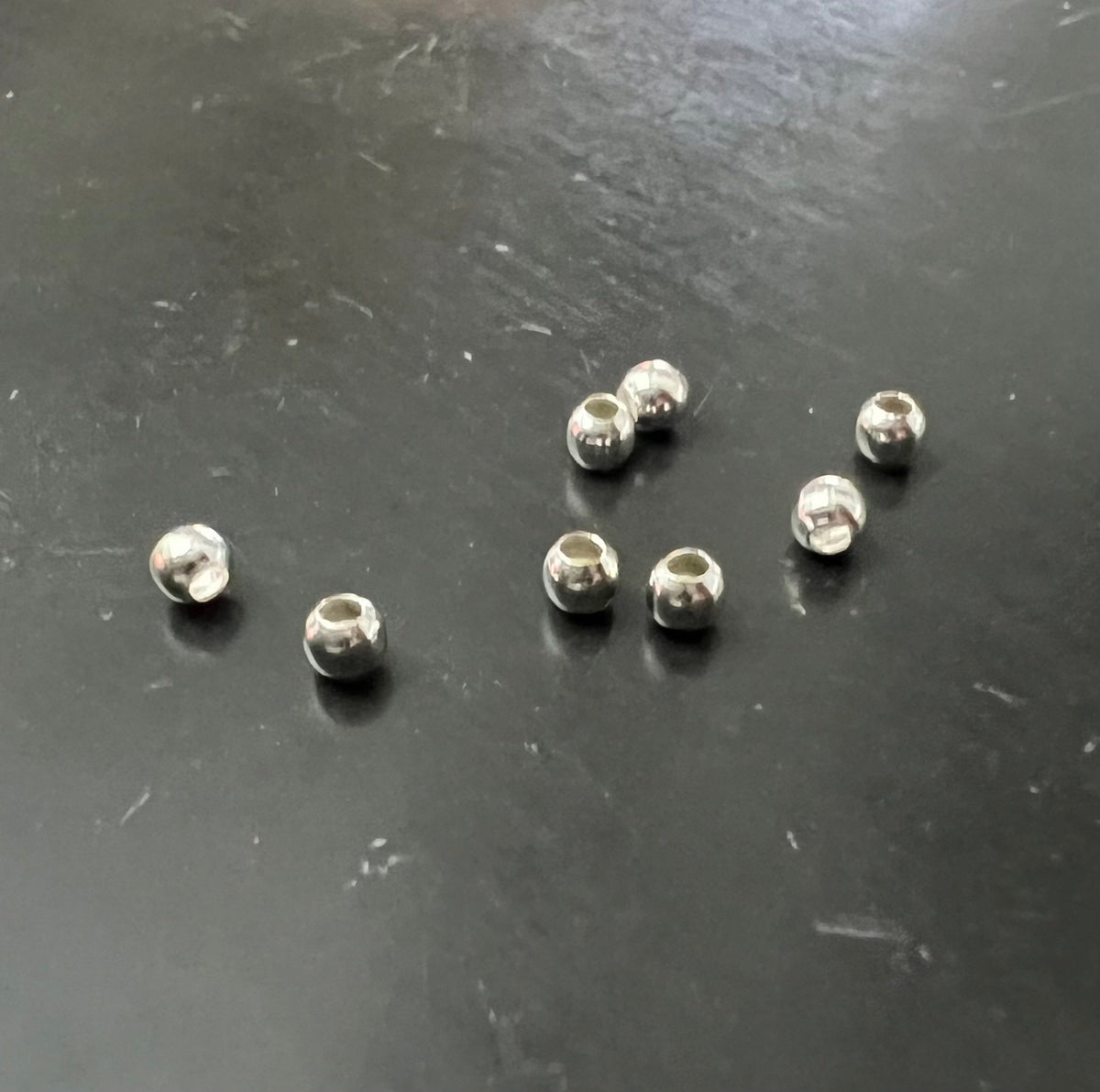 Quetschkugeln, 925-Silber, 1,8 – 3 mm