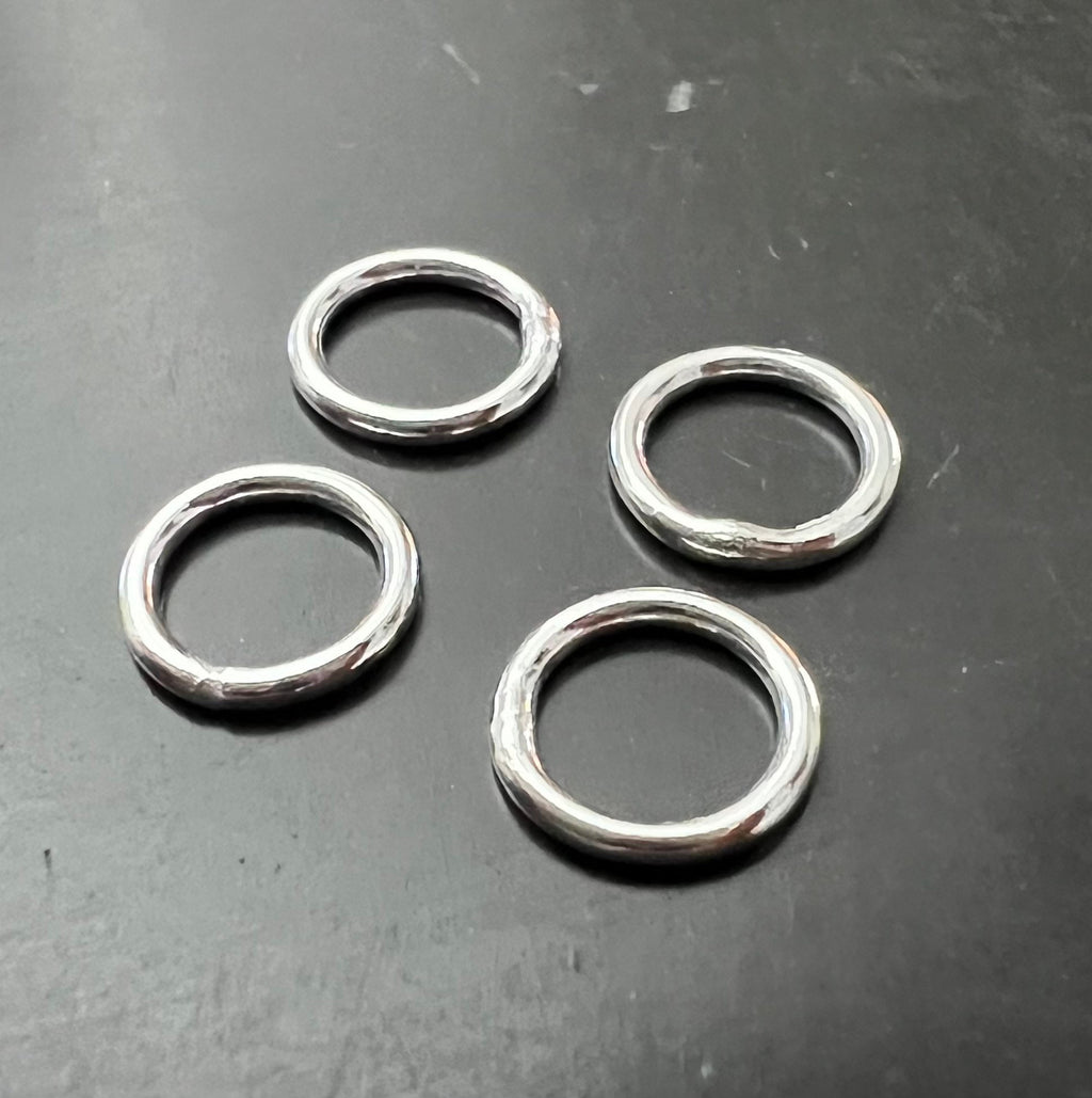 925-Silber Binderinge, geschlossen, 5 – 7 mm