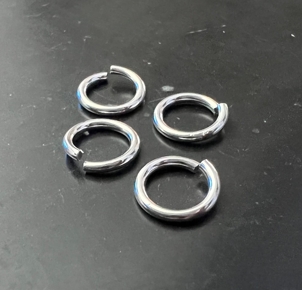 925-Silber Binderinge, offen, 5 – 7 mm