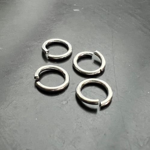 925-Silber Binderinge, offen, 5 – 7 mm