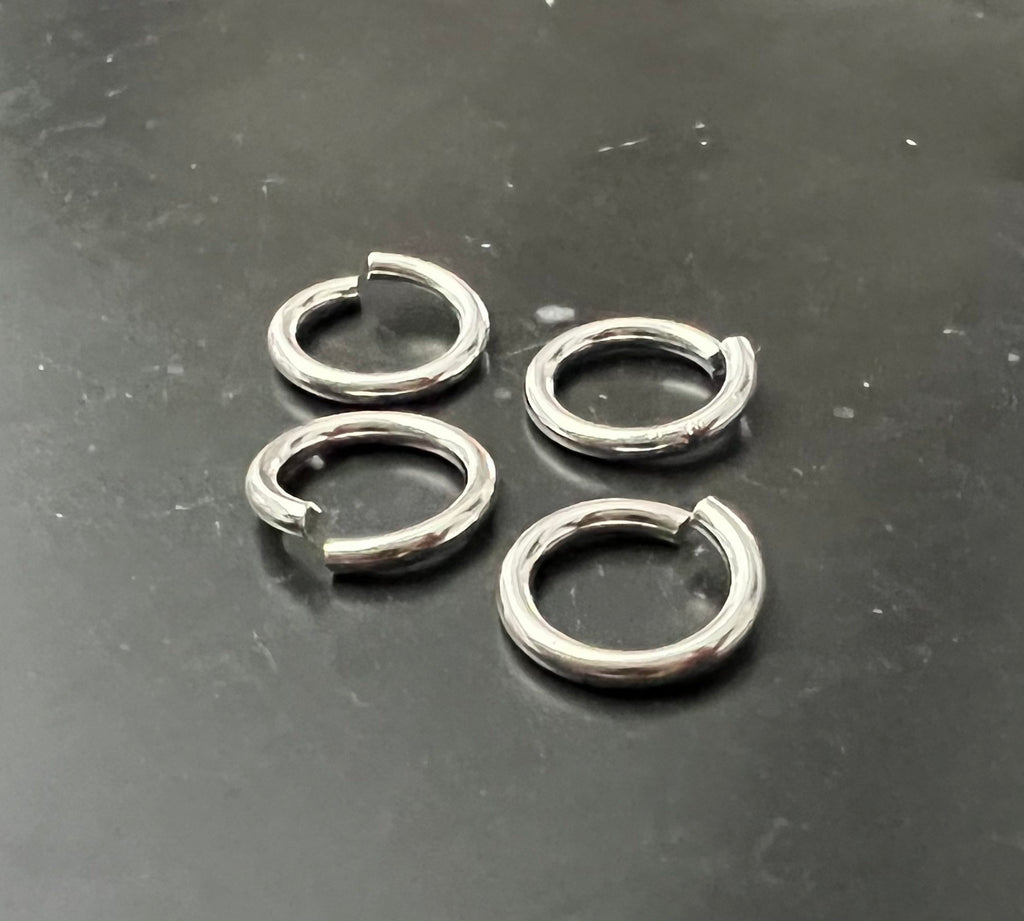 925-Silber Binderinge, offen, 5 – 7 mm