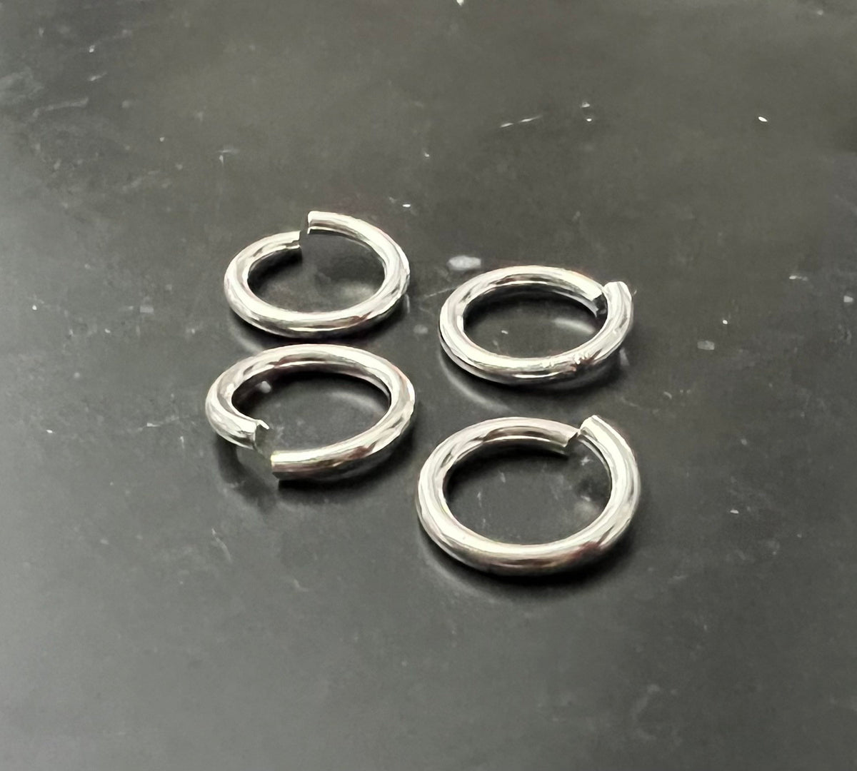 925-Silber Binderinge, offen, 5 – 7 mm