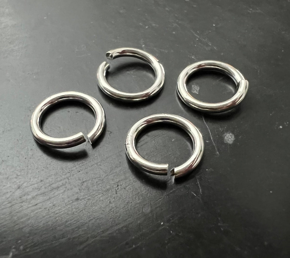925-Silber Binderinge, offen, 5 – 7 mm