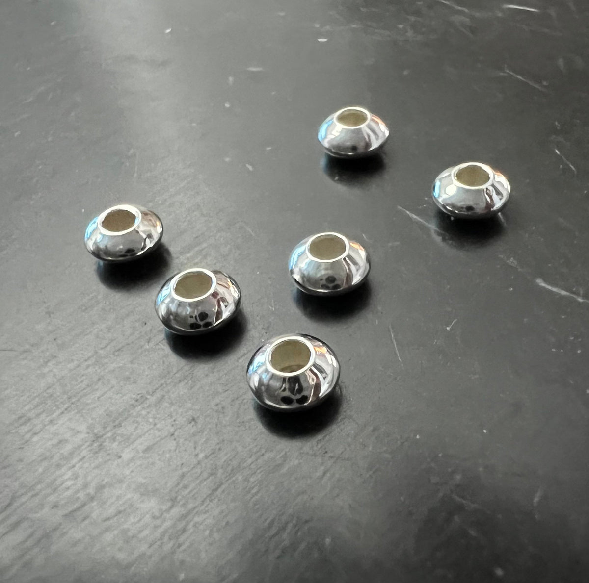 Linse, 925-Silber, 3 mm & 3,9 mm