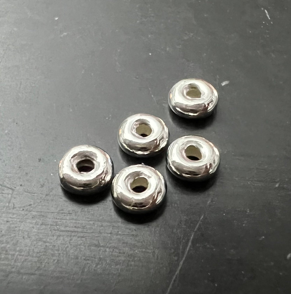 Hohlring / Rundring, 925-Silber oder vergoldet, 3,5 × 1,5 mm