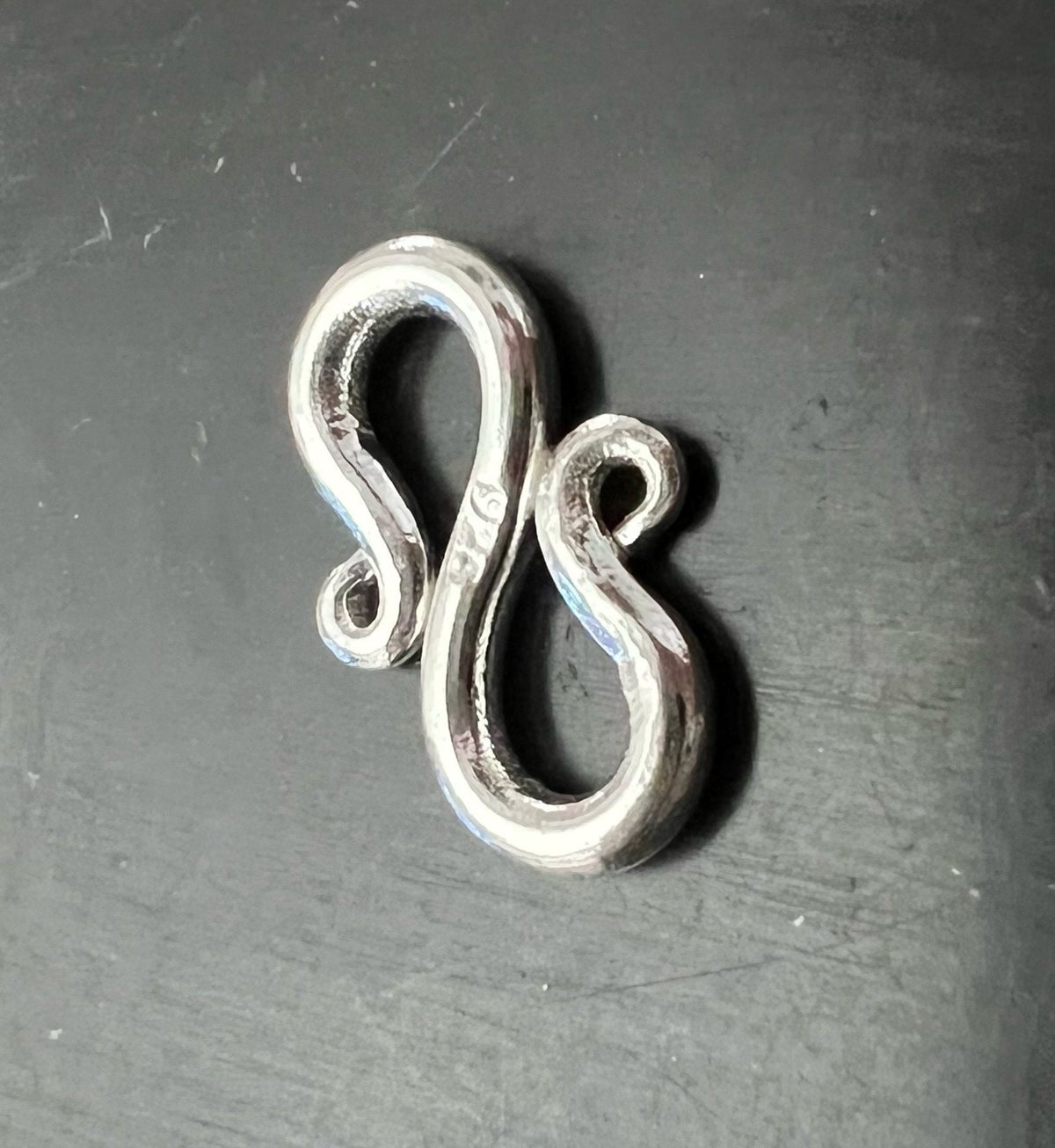 S-Haken-Verschluss 925-Silber, 13 mm / 15,5 mm