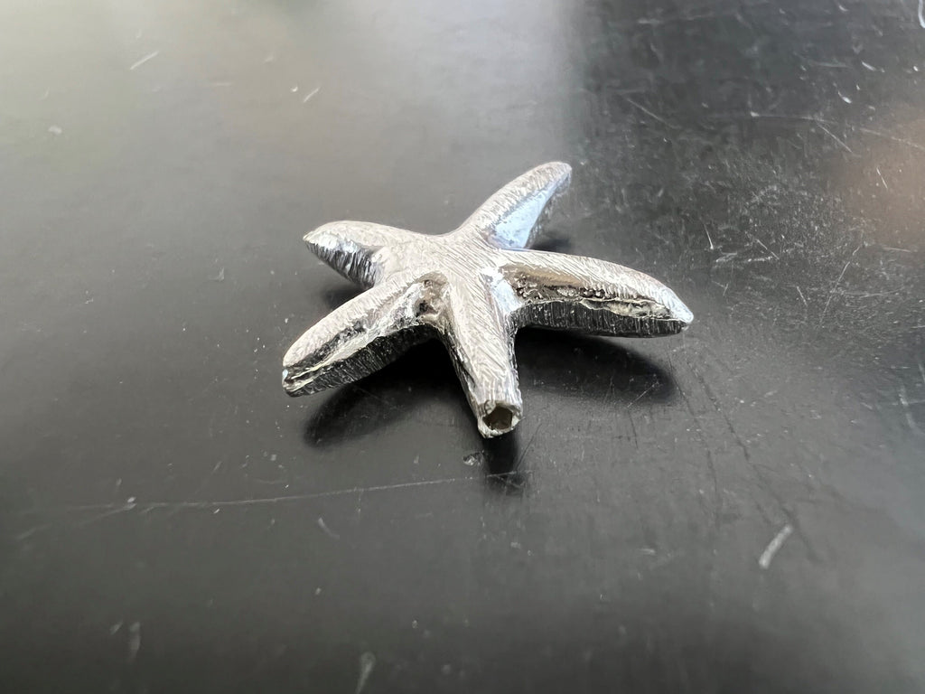 Stern, 925-Silber, gebürstet, 7 mm & 17 mm