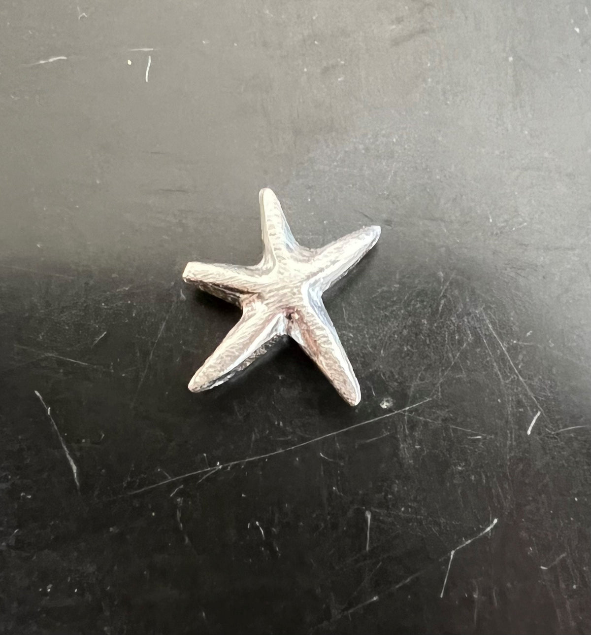 Stern, 925-Silber, gebürstet, 7 mm & 17 mm