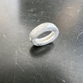 Oval, 925-Silber, gebürstet, 8,9 × 7,2 mm | B43