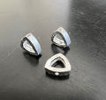 Dreieck, 925-Silber, gebürstet, 6 × 2 mm | B47