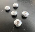 Linsen, 925-Silber, gebürstet, 4 × 2,5 mm | B48