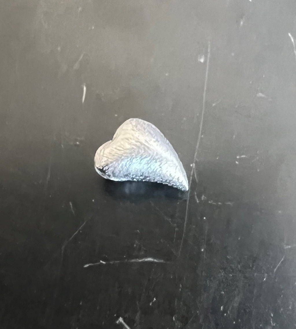 Herz, 925-Silber, gebürstet, 10 × 8 mm | B51