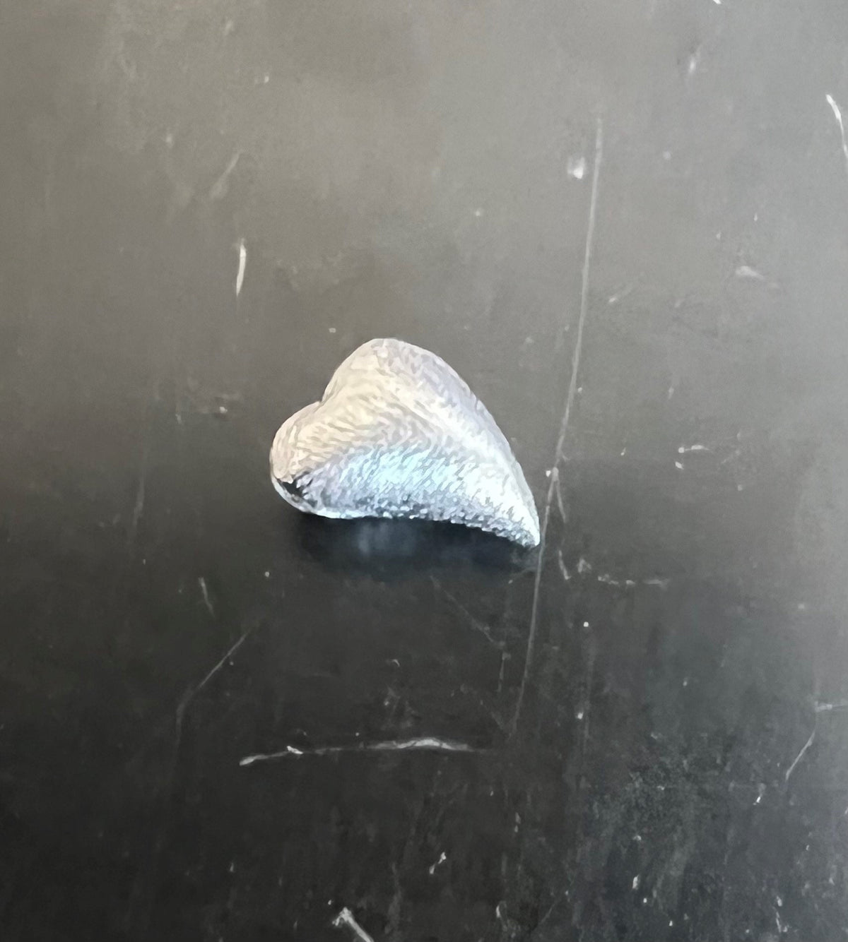 Herz, 925-Silber, gebürstet, 10 × 8 mm | B51