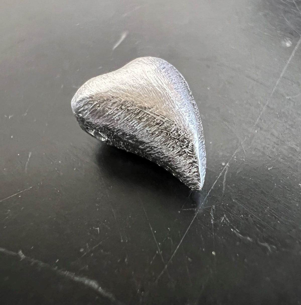 Herz, 925-Silber, gebürstet, 10 × 8 mm | B51