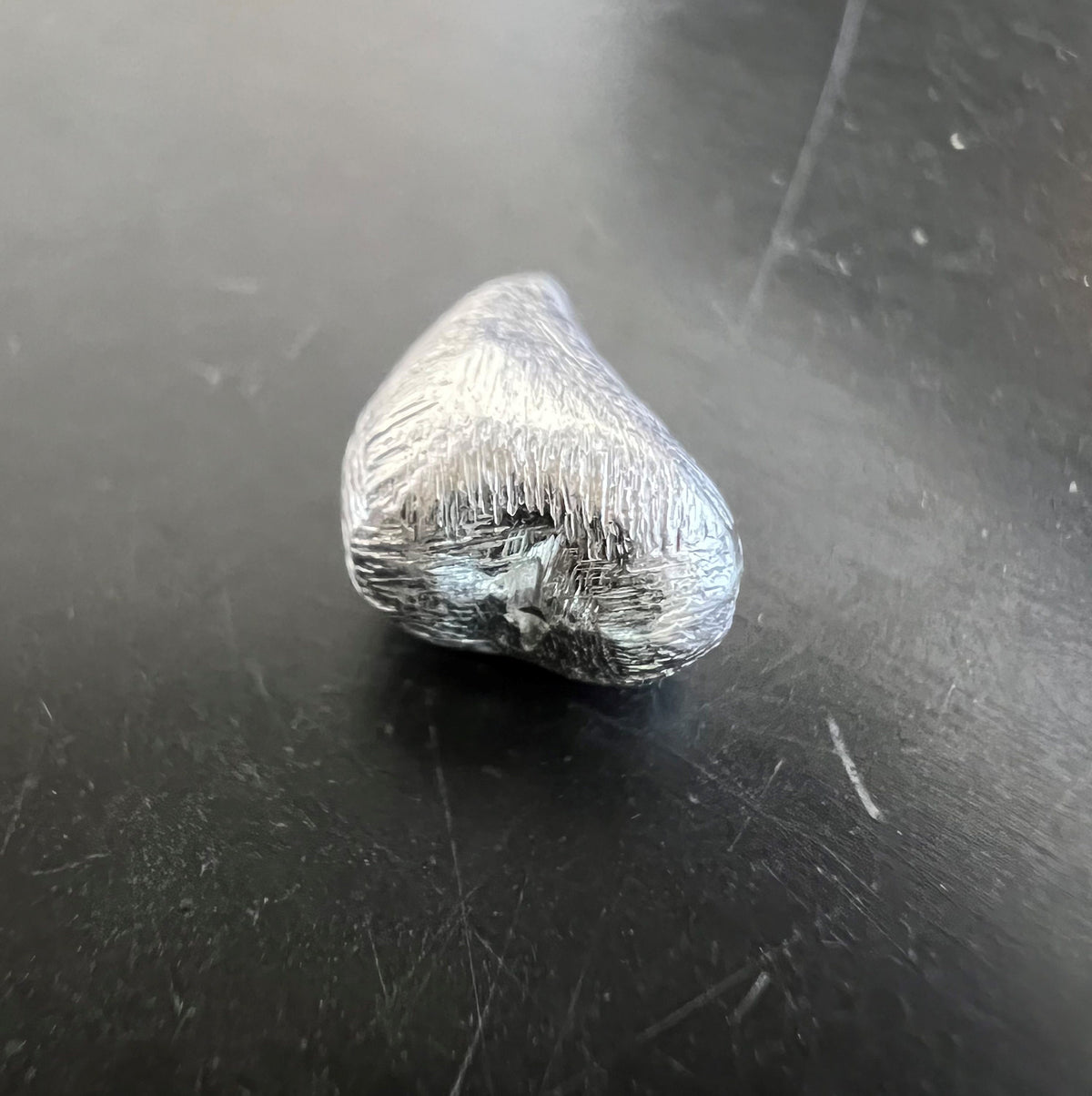 Herz, 925-Silber, gebürstet, 10 × 8 mm | B51