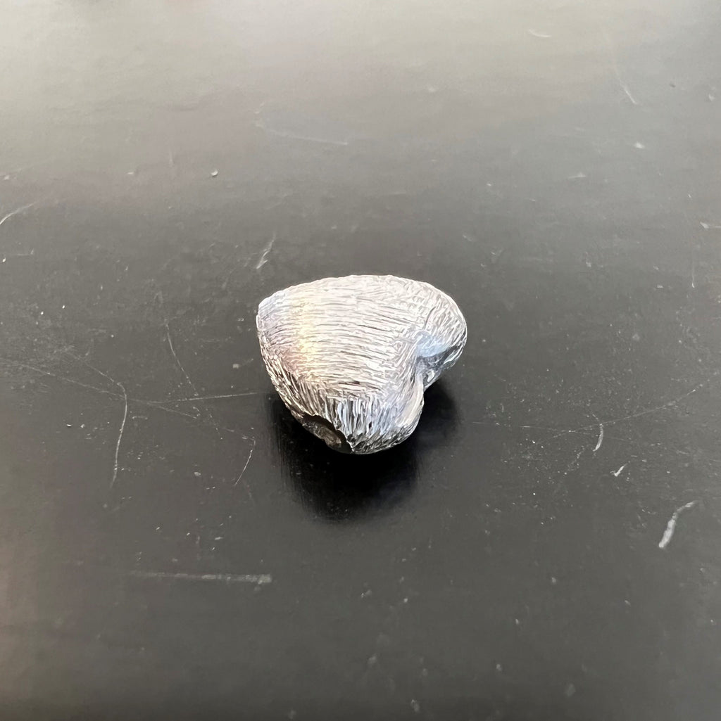 Herz, 925-Silber, gebürstet, 8,5 × 8 × 4,6 mm | B53